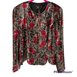 Vintage R&K Evening‎ Blazer Womens Formal Blouse, 14P